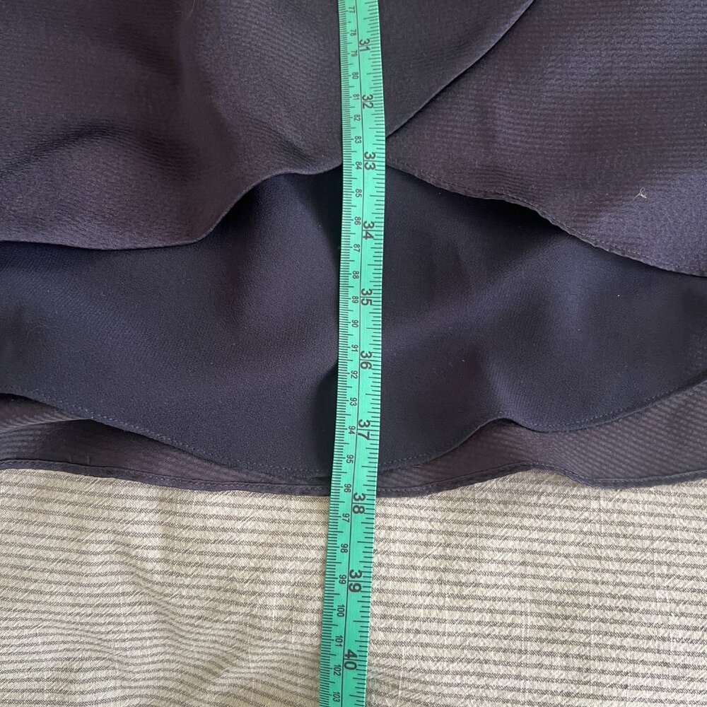 Joie Miltona Midnight Blue High Low Long Sleeve Wrap Dress - Picture 6 of 7